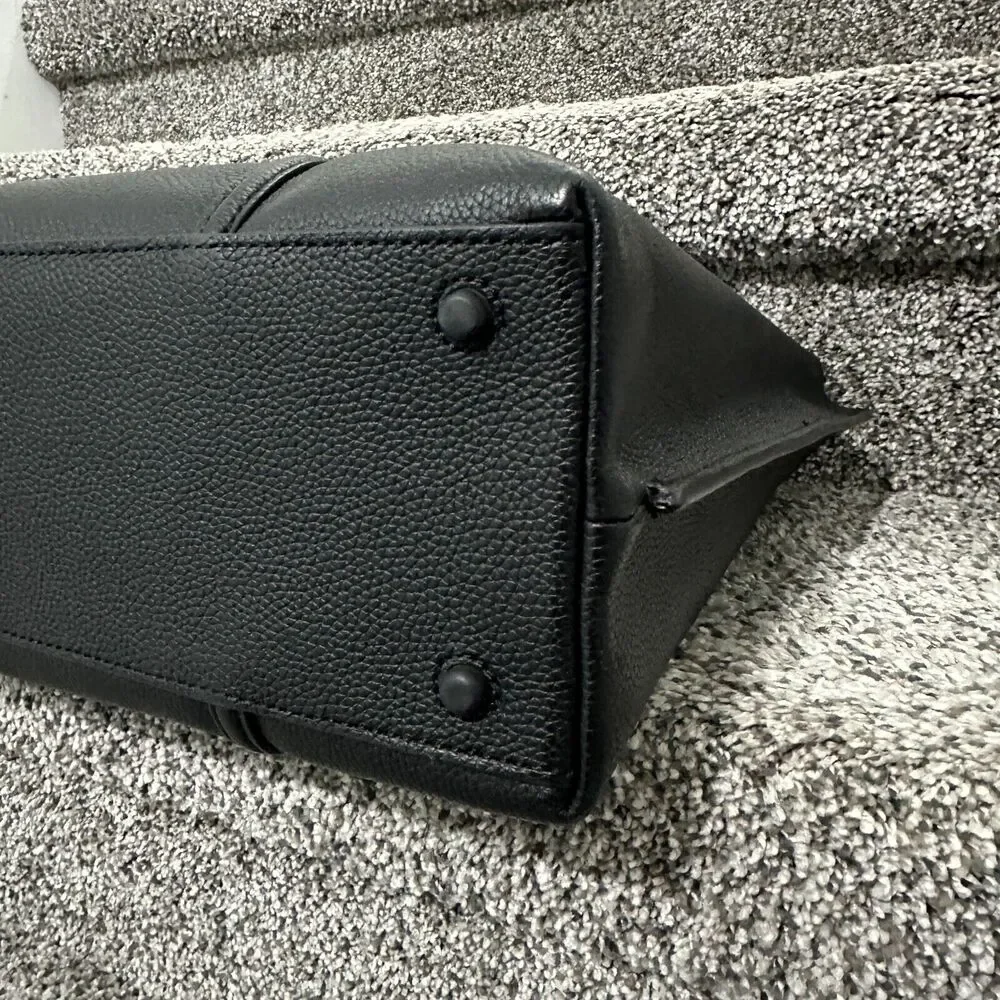 NEW Cole Haan Everyday Grand Series Black Leather Tote Bag Top Zip, Retails $310 - Picture 6 of 16